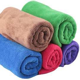 厂家批发汽车专用毛巾磨毛绒毛30*70超细纤维毛巾 擦车巾 洗车巾